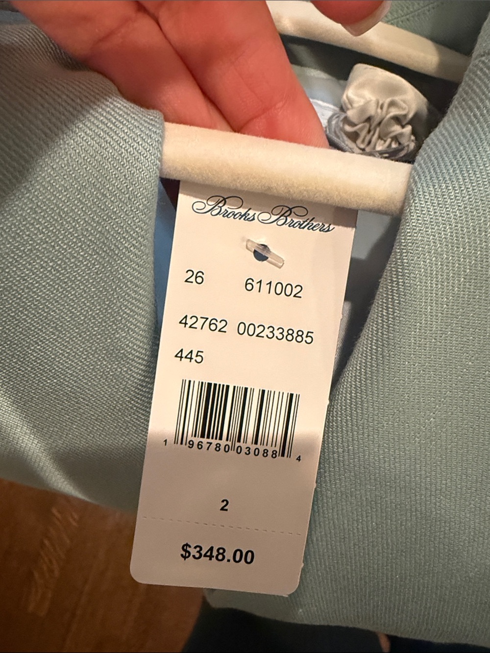 NWT Brooks Brothers Light Teal Linen-Blend Blazer - Picture 8 of 8
